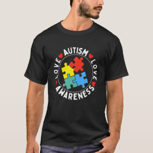 Autism Awareness-Blue Mannen Toddler Dad Teacher G T-shirt