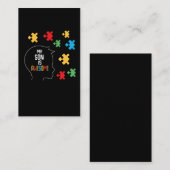 Autism Awareness Boys Autistic Puzzle Geweldige So Visitekaartje (Voorkant / Achterkant)