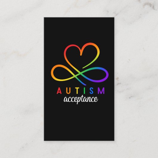 Autism Awareness Boys Girls Autistic Kinder Visitekaartje (Voorkant)