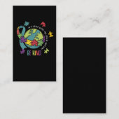 Autism Awareness Boys Girls Autistic Kindness Kind Visitekaartje (Voorkant / Achterkant)