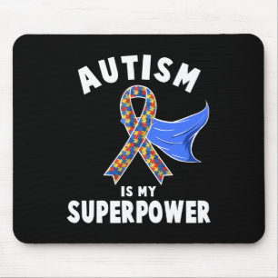 Autism Awareness Boys Girls Kinder is My Superpowe Muismat