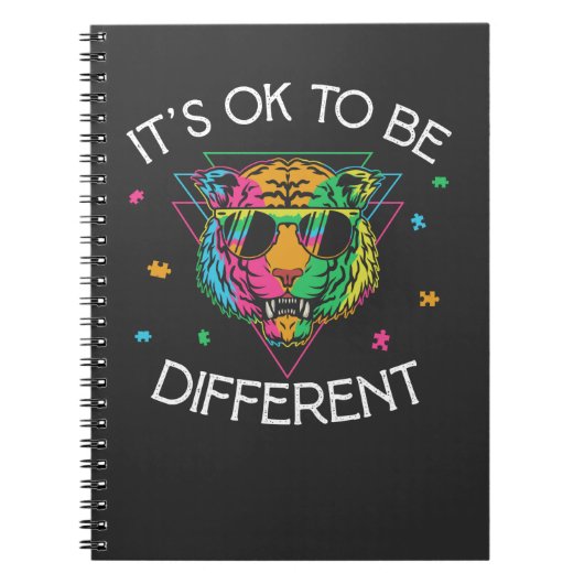 Autism Awareness Boys Girls Tiger Autistic Kinder Notitieboek (Voorkant)