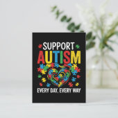 Autism awareness briefkaart (Staand voorkant)