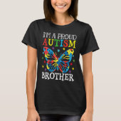 Autism Awareness Butterfly I'm a Proud Autism Brot T-shirt (Voorkant)