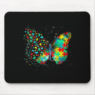 Autism Awareness Butterfly Peace Lover Gift Mannen Muismat