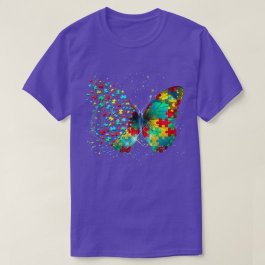 Autism Awareness Butterfly Peace Lover Gift Men Wo T-shirt (Design voorkant)