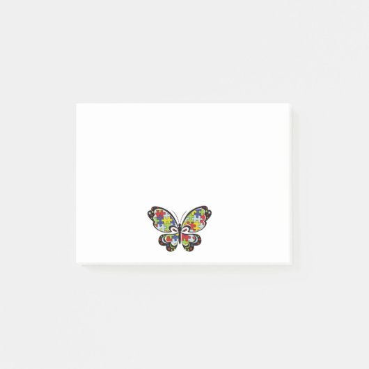 Autism Awareness Butterfly Post-it® Notes (Voorkant)