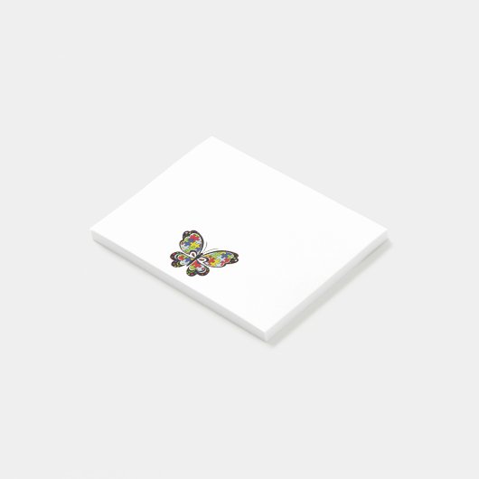 Autism Awareness Butterfly Post-it® Notes (Schuin)