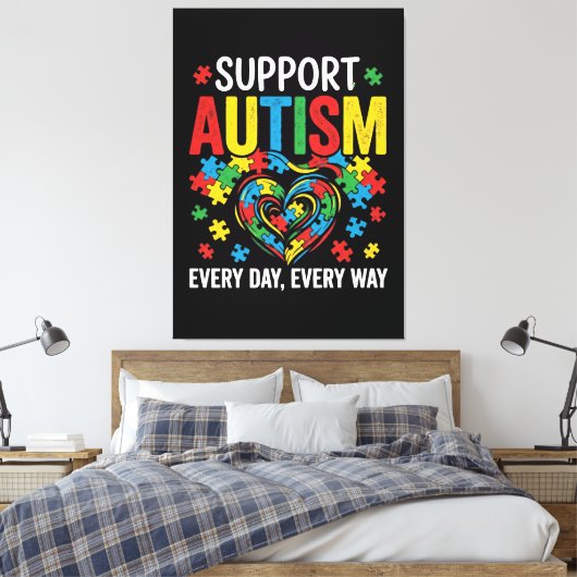 Autism awareness canvas afdruk (Insitu (Slaapkamer))