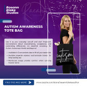 Autism Awareness Canvas tas