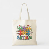 Autism Awareness Canvas tas (Achterkant)