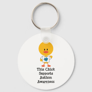 Autism Awareness Chick Sleutelhanger