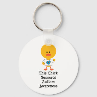 Autism Awareness Chick Sleutelhanger