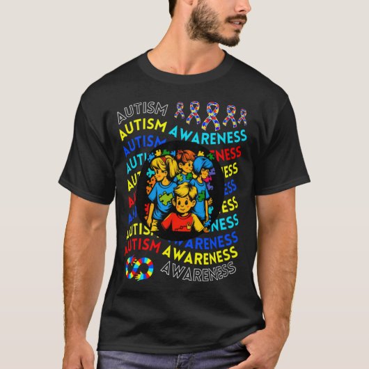 Autism Awareness Children For Teacher Autism Moms  T-shirt (Voorkant)