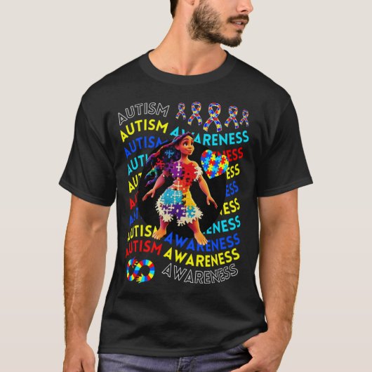 Autism Awareness Childrens Navigating Autism Autis T-shirt (Voorkant)