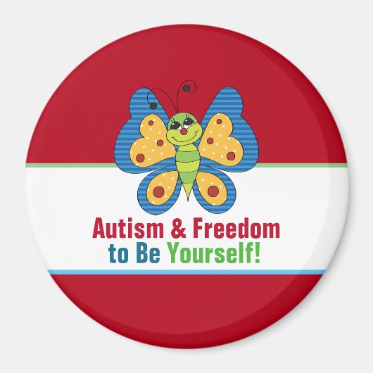 Autism Awareness Circle Magnet (Voorkant)