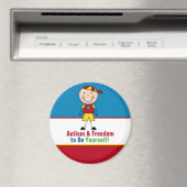 Autism Awareness Circle Magnet (Insitu (Vaatwasser))