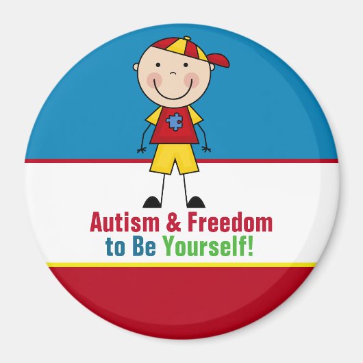 Autism Awareness Circle Magnet (Voorkant)