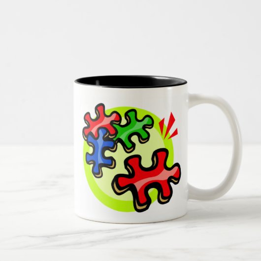 Autism Awareness Coffee Mok (Rechts)