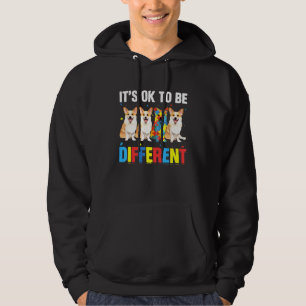 Autism Awareness Corgi for Dog Dad Dog Mama Hoodie