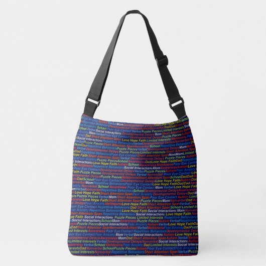 Autism Awareness - Cross Body Bag, medium Crossbody Tas (Voorkant)