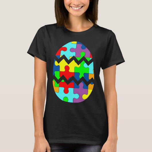 Autism Awareness Cute Easter Egg T-shirt (Voorkant)