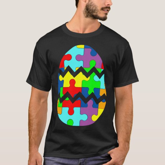 Autism Awareness Cute Easter Egg T-shirt (Voorkant)
