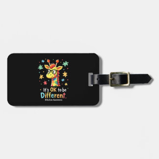 Autism Awareness Cute Giraffe Animal Its Ok To Be  Bagagelabel