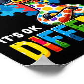 Autism Awareness Cute Giraffe Animal It's Ok To Be Poster (Hoek)