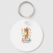Autism Awareness Cute Giraffe Animal Its Ok To Be  Sleutelhanger (Voorkant)