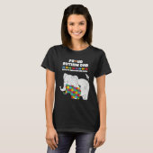 Autism Awareness Dad Accept Proud Autism Son Dad E T-shirt (Voorkant volledig)