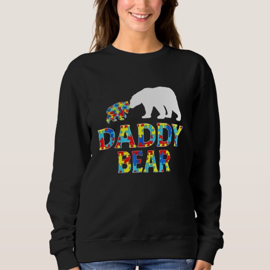 Autism Awareness Dad Beer Puzzle Support Autisti Trui (Voorkant)