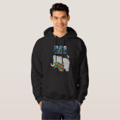Autism Awareness Dad Of A Warrior Proud Autism Son Hoodie (Voorkant volledig)