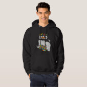 Autism Awareness Dad Proud Autistic Son Daughter E Hoodie (Voorkant volledig)