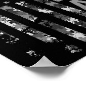 Autism Awareness Dad Usa Flag Fathers Day  Poster (Hoek)