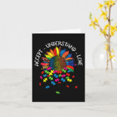 Autism Awareness Daisy Flower Accepteren Begrip Lo Kaart (Gele Bloem)