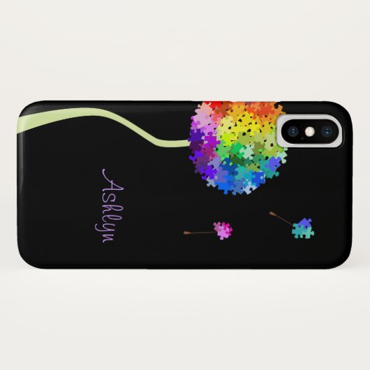 Autism Awareness Dandelion WEERT iPhone 7 hoesje (Achterkant (horizontaal))