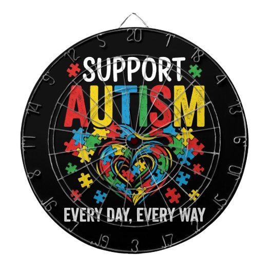 Autism awareness dartbord (Voorkant)
