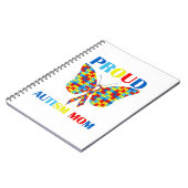 Autism Awareness Day Autisme Mam Gift Proud Mam Notitieboek (Linkerzijde)