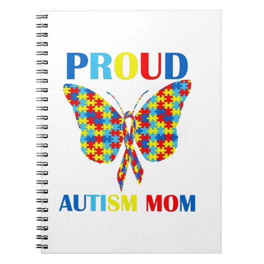 Autism Awareness Day Autisme Mam Gift Proud Mam Notitieboek (Voorkant)
