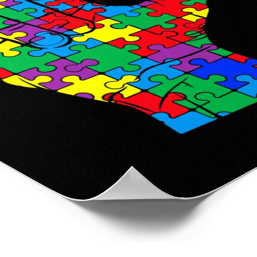 Autism Awareness Day Autistic Child Asl Love Sign Poster (Hoek)