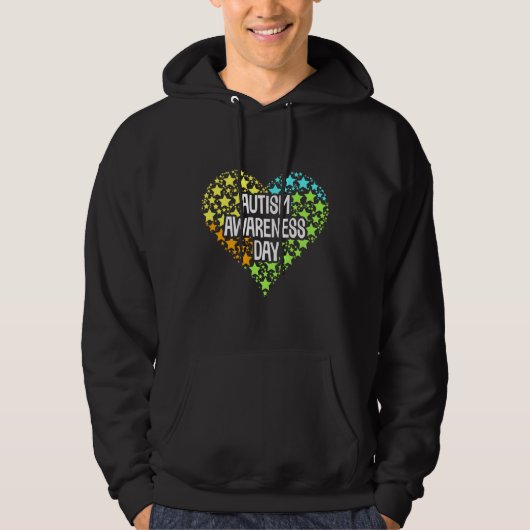 Autism Awareness Day Colorful Concept Hoodie (Voorkant)