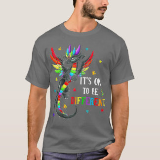 Autism Awareness Day Dragon Gift, het is oké om Di T-shirt