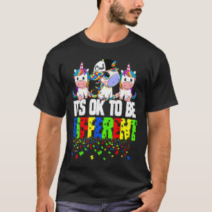 Autism Awareness Day Unicorn's Ok om anders te zij T-shirt