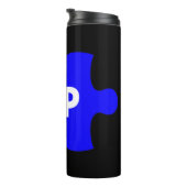 Autism Awareness Design for April to education abo Thermosbeker (Geroteerd rechts)