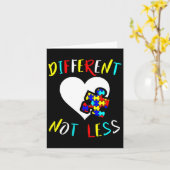 Autism Awareness Design Gift ander niet minder voo Kaart (Gele Bloem)