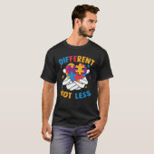 Autism Awareness Different Not Less For Autistic T-shirt (Voorkant volledig)