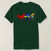 Autism Awareness Differentiated Horses T-shirt (Design voorkant)