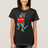 Autism Awareness Dinosaur be Kind Puzzle T-Shirt (Voorkant)