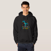 Autism Awareness Dinosaur Kid Boys Its Ok To Be Di Hoodie (Voorkant volledig)
